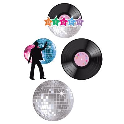 4 Décorations Disco