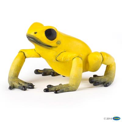 Figurine grenouille equatoriale jaune papo