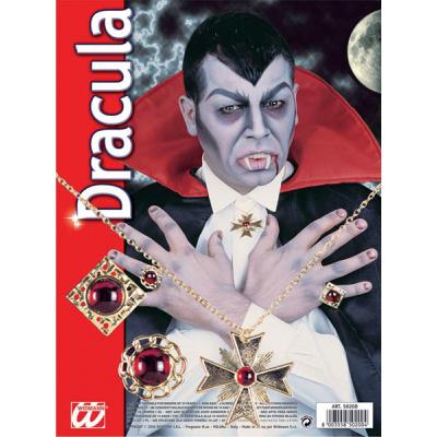 Set Bijoux Dracula - Collier Pendentif et 2 bagues