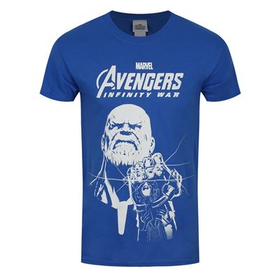 The Avengers T-Shirt Infinity War Thanos Homme Bleu
