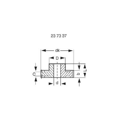 Pignon polycétal module 0,5 modelcraft 40 dents sh 0540