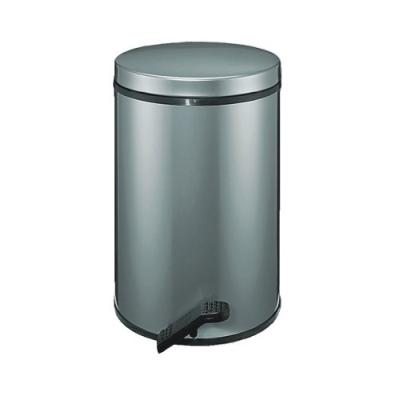 WESCO 117 232-03 POUBELLE À PÉDALE SOFTER 14 L AVEC CONTENANT GALVANISÉ (ARGENTÉ)