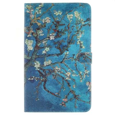 Etui en PU pour Samsung Galaxy Tab A 10.1 (2016) T580 T585 - Almond Tree in Blossom