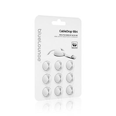 Bluelounge CableDrop Mini Câble de Fixation/Maintien pour Universel Blanc
