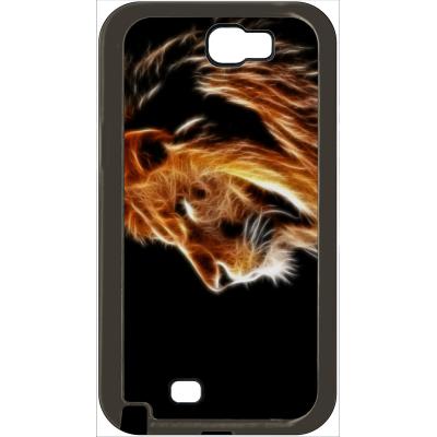 Coque samsung note 2 tete de lion aerographe