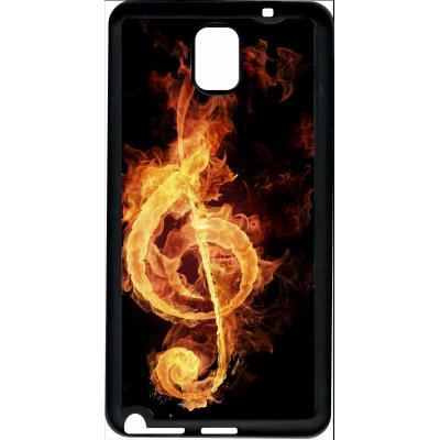 Coque samsung note 3 clef de sol en feu