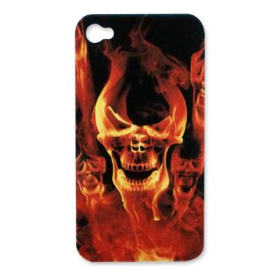 Coque iphone 4 squelette en feu