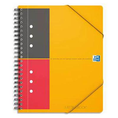 Lot de 5 Cahiers MEETINGBOOK spirales Reliure intégrale 160 pages Format : 14 8 x 21 cm détaché ligné 6mm