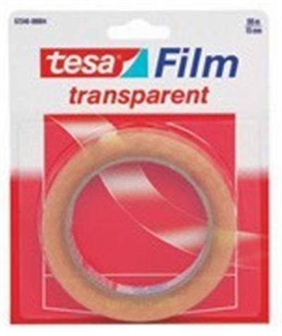 Rouleau adhésif transparent 66mx15mm sous blister Tesa