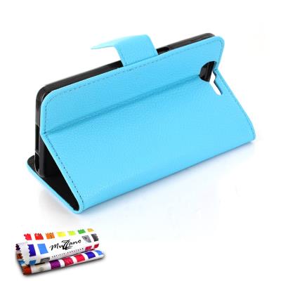 Etui Ã  Rabat Le Folio C Bleu lagon pour WIKO HIGHWAY