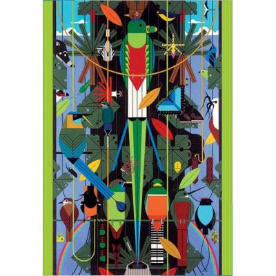 Puzzle 1000 Pièces : Charley Harper : Monteverde Cloud Forest Preserve, Costa Rica, Pomegranate