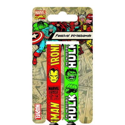 Marvel Comics - Pack 2 bracelets (type festival) Iron Man & Hulk