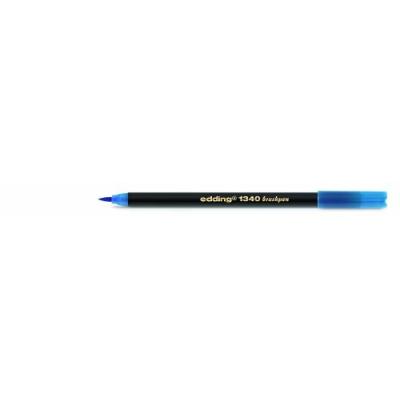 EDDING E-1340 LOT DE 10 FEUTRES DE COLORIAGE AVEC POINTE FLEXIBLE BLEU CIEL
