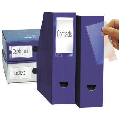 3l - Porte Etiquette Adhesive Pp 62x150 - Blister De 6