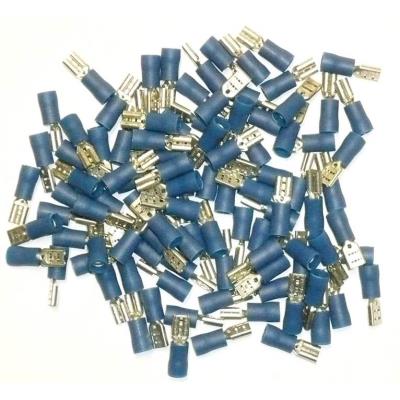 Cosses Electriques Femelles Bleues 4.7 Sachet De 100 Cosses