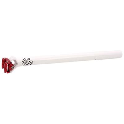 Msc bikes msc tige de selle de vélo 30,9 mm 400 mm alu2014t6. blanc rouge.