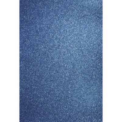 Papier cartonné pailleté - A4 - Bleu azur