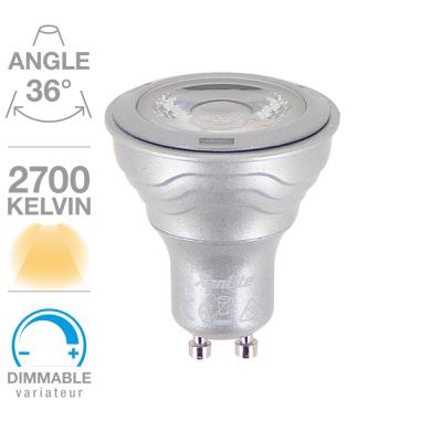 Spot 345 lumens GU10 dimmable 7W équivalent à 50W