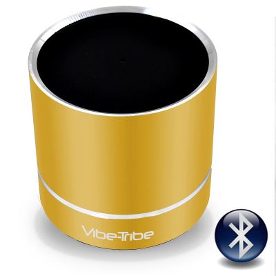 Vibe-Tribe - Troll PLUS Lemon Yellow: Ultracompact 12 Watt Haut-parleurs a Vibration Sans Fil, Bluetooth & Mains-libres