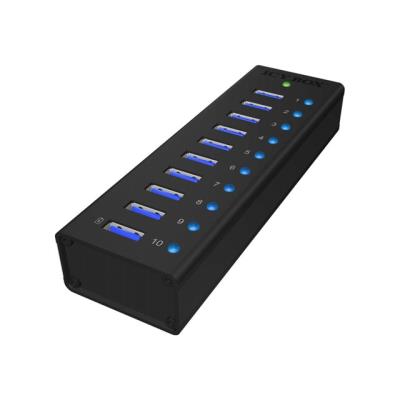 RaidSonic ICY BOX IB-AC6110 - hub - 10 poorten - desktop