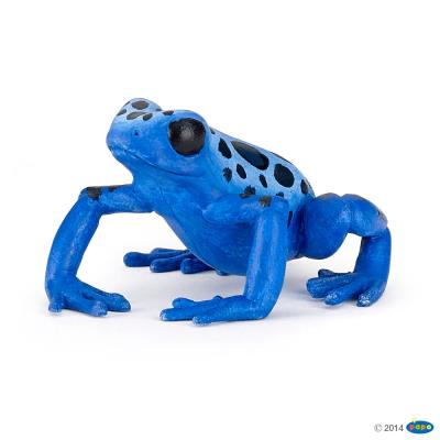 Figurine grenouille equatoriale bleue papo