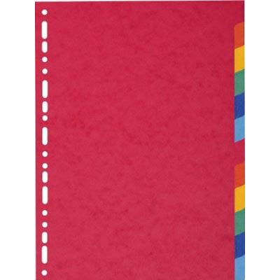 Intercalaires nature future carte lustree 225g 12 positions - a4