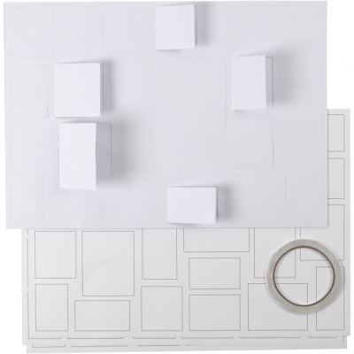 Creotime faites votre propre calendrier de Noël blanc 30 x 42 cm 5 pièces