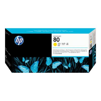 HP 80 - geel - printkop met reiniger