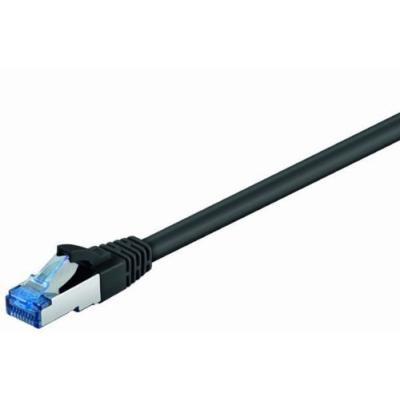 Cat 6a-100 sstp pimf schwarz 1m