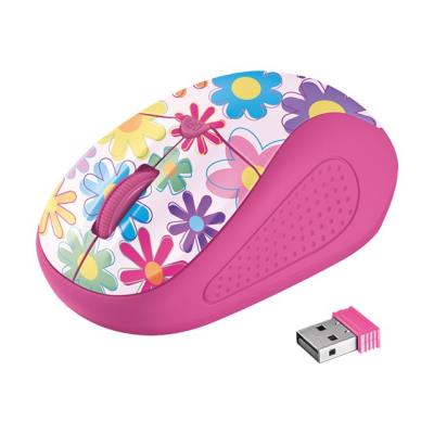 Trust Primo - muis - roze bloemen