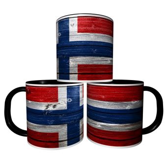 Mug Personnalisé Drapeau Norvège - Tasse à Café Céramique 325 Ml Blanche - Neuf, Fabriqué En France
