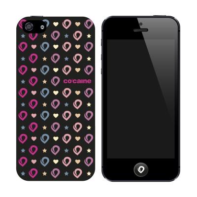 Co:caine Coque pour iPhone 5/5S Noir/Multicolore Motif Luispardon