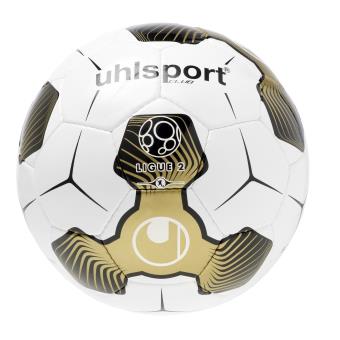 Ballon Uhlsport Ligue 2 Club Training Taille 5 Blanc Noir Or Ballons Achat Prix Fnac