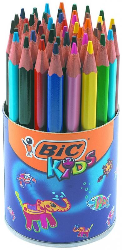 Bic Kids Evolution Triangle Ecolutions Crayons-différentes couleurs pot 