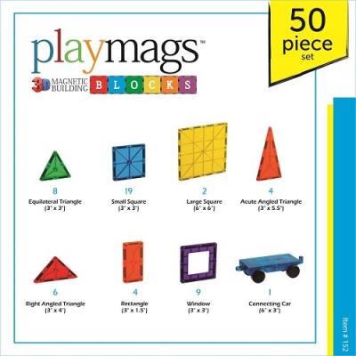 8€80 sur Playmags - 152 - coffret de construction - 50 pièces - voiture  incluse - Autres jeux de construction - Achat & prix