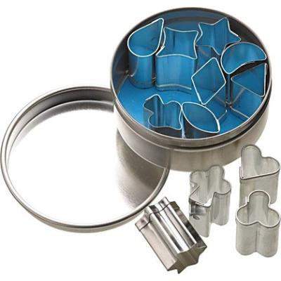 KITCHEN CRAFT LOT DE 12 EMPORTE-PIÈCES DANS LEUR BOÎTE EN MÉTAL