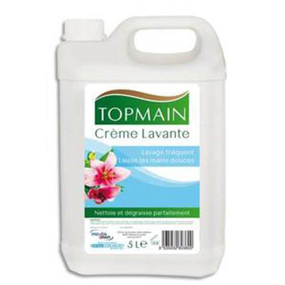 Bidon de 5 litres de crème lavante liquide parfum floral