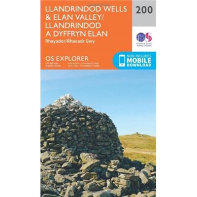 Os Explorer Map (200) Llandrindod Wells And Elan Valley, Rhayader (Map)