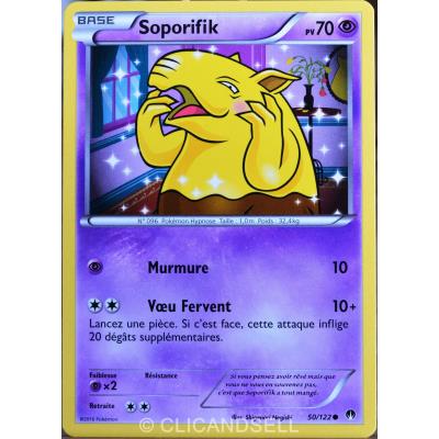 carte Pokémon 50/122 Soporifik 70 PV XY - Rupture Turbo NEUF FR État correct - Pokémon reconditionné disponible sur Fnac