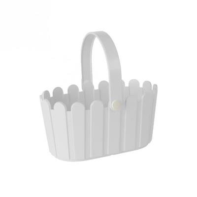 Landhaus panier 28x18x14 cm blanc