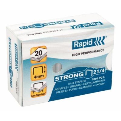 Rapid strong boîte de 5000 agrafes 21 4 mm haute performance strong 24867400