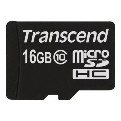Transcend - carte mémoire flash - 16 Go - microSDHC