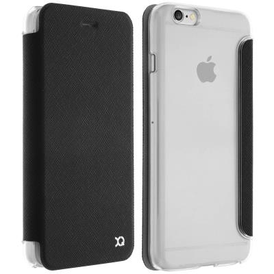 Housse Folio Flip Cover ultra-slim noir Apple iPhone 6 Plus / 6S Plus - Xqisit