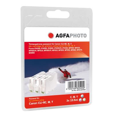Agfaphoto apccli8trid cartouche dencre bleu, rose, jaune