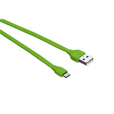 Urban Revolt Câble Micro USB (1 m) Plat pour Smartphone et Tablette - Vert