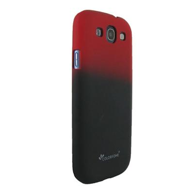 Coque rubber K-Meleon dégradé rouge sang pour Sams