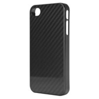 Coque Xqisit iPlate carbon iPhone 4/4S noir