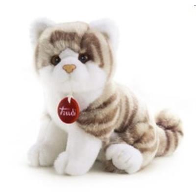 Peluche - Trudi Classic Chats - Chaton Brad 24 cm : Blanc gris