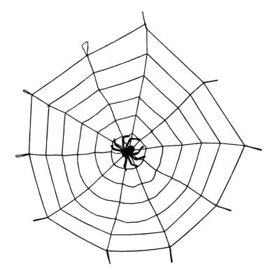 Toile araignée élastique avec araignée Taille Unique