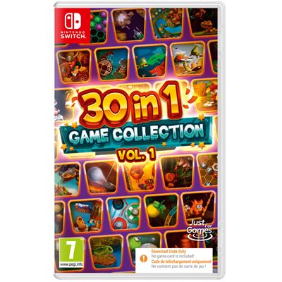Just For Games 30 In 1 Game Collection Vol. 1 Code In A Box Nintendo Switch